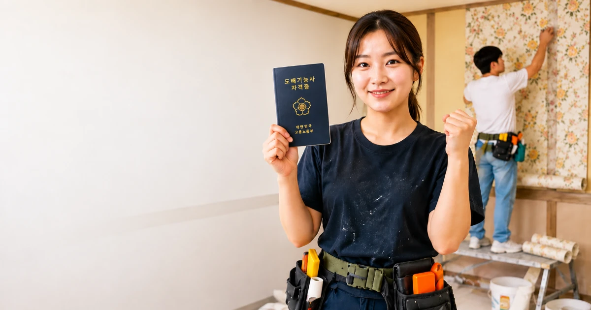 도배기능사 실기교육 - 도배배우기 어디서 배울까 기초부터 배우기